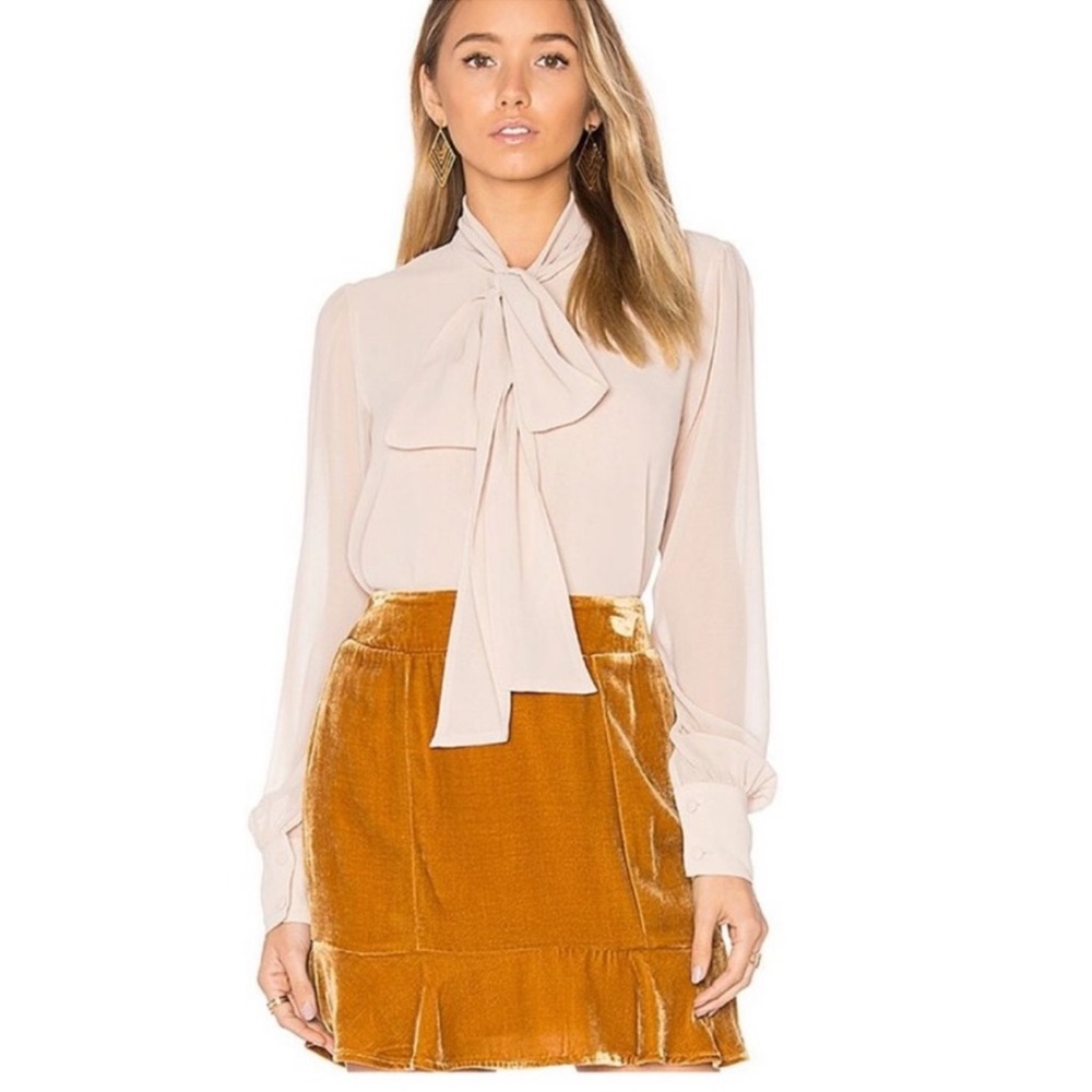 For Love And Lemons Champagne Blouse